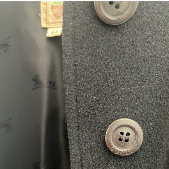 Gucci | Cashmere Vintage Jacket | Tailored Black Blazer | Women’s Size 8 | NWOT - Picture 10 of 10